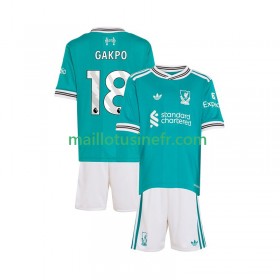 Maillot de Foot Liverpool Gakpo 18 Troisième 2025-26 - Enfant